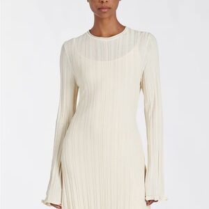 DISSH | Dresses | Dissh White Long Sleeve Dress | Poshmark